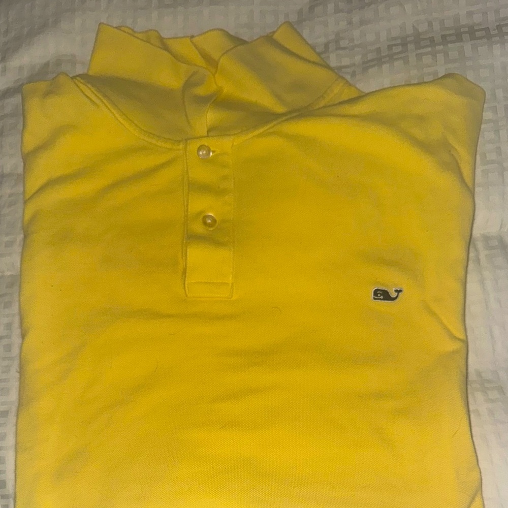 Vineyard Vines Bright Yellow Polo Shirt
